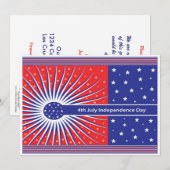 Invitation 4 juillet (Devant / Derrière)