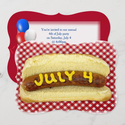 Invitation 4 juillet (Devant / Derrière)