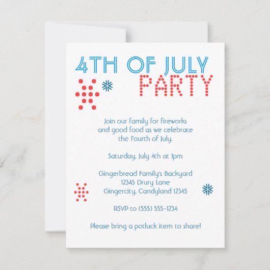 Invitation 4 juillet (Devant)