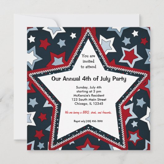 Invitation 4 juillet (Devant)