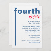 Invitation 4 juillet (Devant / Derrière)