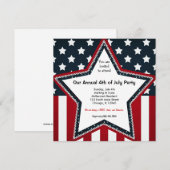 Invitation 4 juillet (Devant / Derrière)