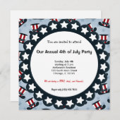 Invitation 4 juillet (Devant / Derrière)