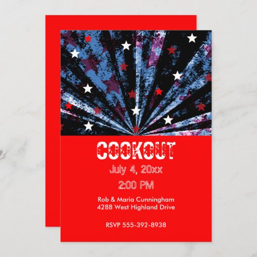 Invitation 4 juillet (Devant / Derrière)