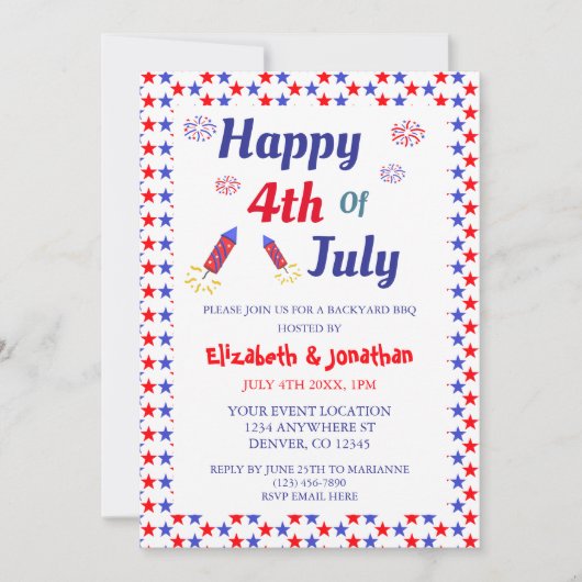 Invitation 4 juillet (Devant)