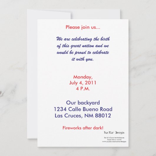 Invitation 4 juillet (Dos)