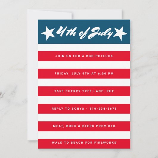 Invitation 4 juillet (Devant)