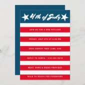 Invitation 4 juillet (Devant / Derrière)