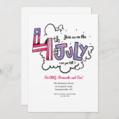 Invitation 4 juillet (Devant / Derrière)