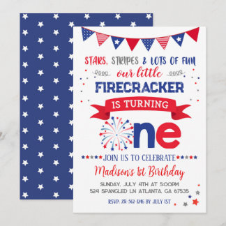 Invitation 4 juillet 1er anniversaire