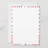 Invitation 4 juillet 1er anniversaire rouge blanc bleu patrio (Dos)