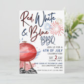 Invitation 4 juillet, 4 juillet Fête (Debout devant)