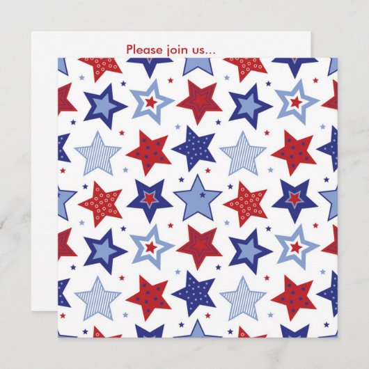 Invitation 4 juillet 5x5 (Devant / Derrière)