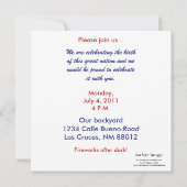 Invitation 4 juillet 5x5 (Dos)
