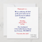 Invitation 4 juillet 5x5 (Dos)