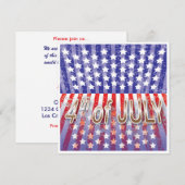 Invitation 4 juillet 5x5 (Devant / Derrière)