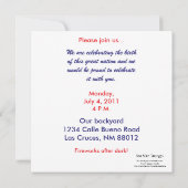 Invitation 4 juillet 5x5 (Dos)