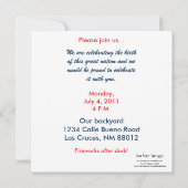 Invitation 4 juillet 5x5 (Dos)