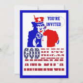 Invitation 4 juillet américaine (Devant)