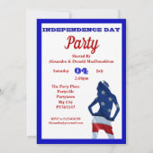 Invitation 4 juillet américaine (Dos)