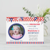 Invitation 4 juillet Anniversaire de enfant Party (Debout devant)