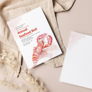 Invitation 4 juillet Annuel Fruits de mer Bouilloire à l'eau 
