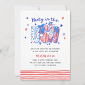 Invitation 4 juillet aux Etats-Unis (Devant)