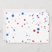 Invitation 4 juillet Baby Boy 1er anniversaire (Dos)