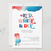 Invitation 4 juillet Baby shower (Devant)