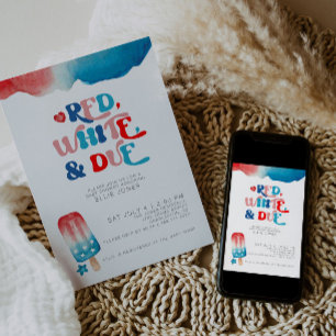Invitation 4 juillet Baby shower
