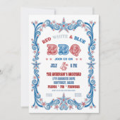 Invitation 4 juillet barbecue (Devant)