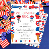 Invitation 4 juillet barbecue