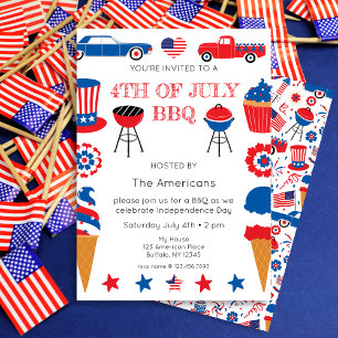Invitation 4 juillet barbecue