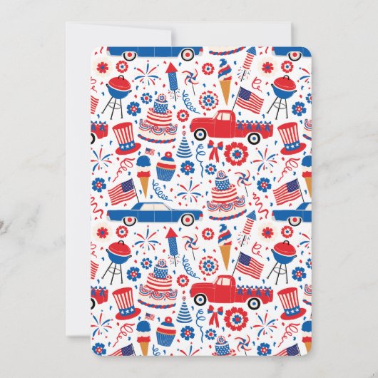 Invitation 4 juillet barbecue (Dos)