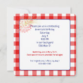 Invitation 4 juillet barbecue américain (Dos)