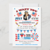 Invitation 4 juillet Barbecue bbq (Devant)