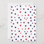 Invitation 4 juillet barbecue blanc rouge et bleu (Dos)