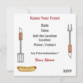 Invitation 4 juillet barbecue Cuisinez ! SRF (Dos)