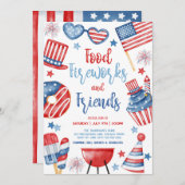 Invitation 4 juillet BBQ (Devant / Derrière)