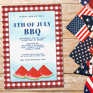 Invitation 4 juillet BBQ
