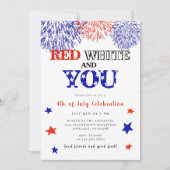 Invitation 4 juillet BBQ Été (Devant)