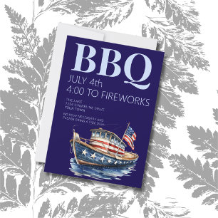 Invitation 4 juillet BBQ Party