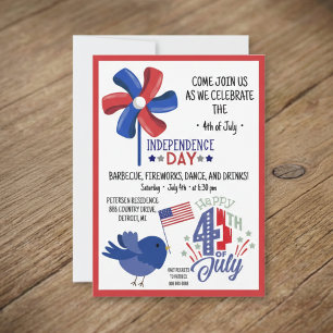 Invitation 4 juillet BBQ Rejoignez l'Invitation du Parti amér