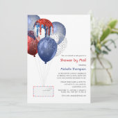 Invitation 4 juillet Bébé ou Fête des mariées par la poste (Debout devant)