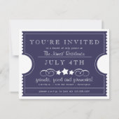 Invitation 4 juillet Billet (Devant)