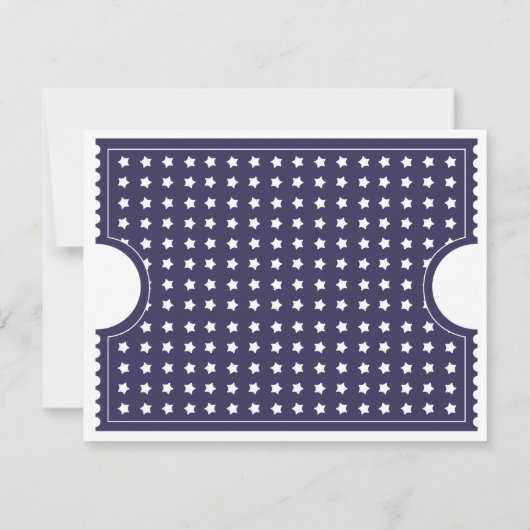 Invitation 4 juillet Billet (Dos)