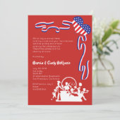 Invitation 4 juillet Bloquer l'invitation du parti BBQ (Debout devant)