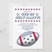 Invitation 4 juillet boules de fête (Devant)