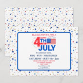 Invitation 4 juillet Célébration (Devant / Derrière)