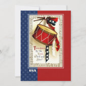 Invitation 4 juillet | Conception Vintage événement (Devant)